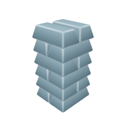 Silver Bars Stack Medium